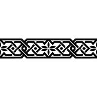 Intricate Celtic Border, Geometric Pattern, Vintage - Linear vector