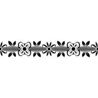 Elegant Floral Border, Vintage , Decorative Element, alternate version 44 vector