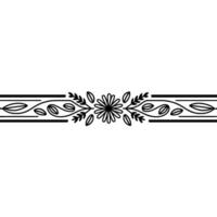 Elegant Floral Border, Vintage , Decorative Element, alternate version 45 vector