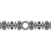 Intricate Floral Border, Vintage , Decorative Element, Symmetry vector