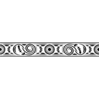 Elegant Floral Border, Vintage , Decorative Element, alternate version 47 vector