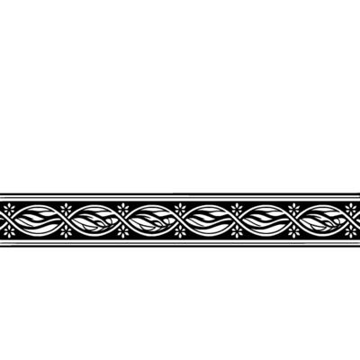 Elegant Swirl Border, Vintage , Subtle Gradient