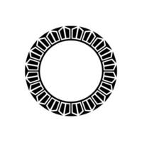Geometric Circle Frame, Minimalist , Modern Emblem vector