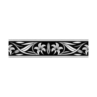 Elegant Floral Border, Vintage , Decorative Element, alternate version 48 vector