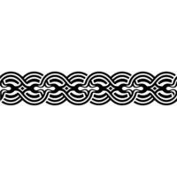 Intricate Celtic Knot Border, Elegant, Pattern vector