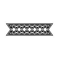 Geometric Tribal Border, Minimalist. vector
