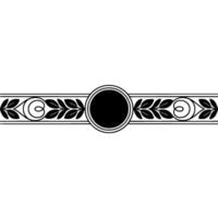 Elegant Vintage Border, Decorative Element, Classical Motif vector