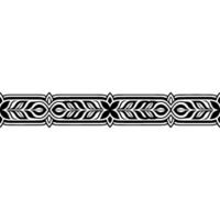 Intricate Black Border, Decorative Element, Vintage Style - Ornament vector