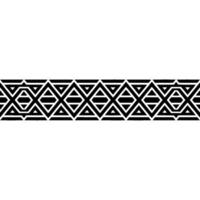 Geometric Border, Art Deco Pattern, Minimalist - Triangles vector
