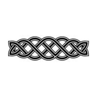 Intricate Celtic Knot Border, Vintage Style, Weaving vector