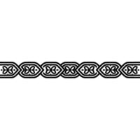 Intricate Celtic Border, Elegant Ornamentation, Vintage - Pattern vector