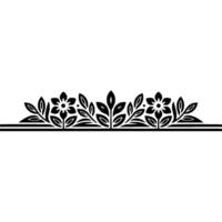 Elegant Floral Border, Vintage , Decorative Element, alternate version 49 vector