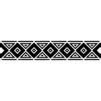 Geometric Tribal Border, Minimalist, Contour vector