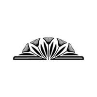 Geometric Papyrus Motif, Art Deco Style vector