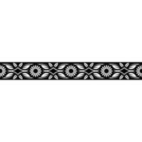 Elegant Floral Border, Vintage , Minimalist Pattern, Decorative vector