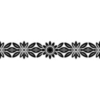 Intricate Floral Border, Elegant , Minimalist Style vector