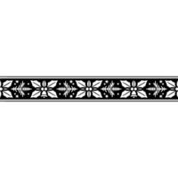 Intricate Winter Border, Festive Scandinavian vector