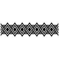 Geometric Deco Border, Minimalist Pattern, Elegant - Monochrome vector