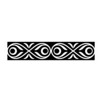Stylized Celtic Eye Border, Minimalist vector