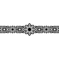 Intricate Black Border, Celtic Motif, Decorative Element vector