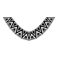 Geometric Crescent, Minimalist Tribal Pattern vector
