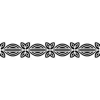 Elegant Linear Celtic Border, Vintage vector