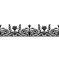 Elegant Floral Border, Vintage , Decorative Element, alternate version 50 vector