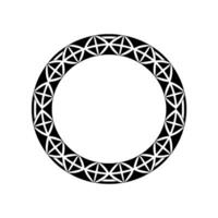 Geometric Celtic Circle, Minimalist , Sacred Symbol vector