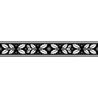 Elegant Winter Border Holly Snowflakes in Black and White, Wreath vector