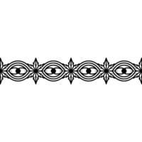 Geometric Eye Border, Art Deco Style vector