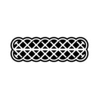Intricate Celtic Knot Border, Minimalist, Geometric vector