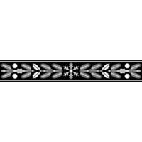 Winter Branch Border, Elegant Festive vector