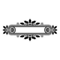 Elegant Victorian Ornament Border, Festive Element vector