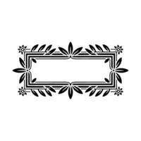 Elegant Botanical Frame, Vintage Element - Pattern vector