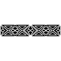 Geometric Deco Border, Elegant Pattern, Minimalist, Art deco vector