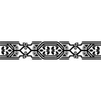 Art Deco Border, Geometric Ornamentation, Vintage - Pattern vector