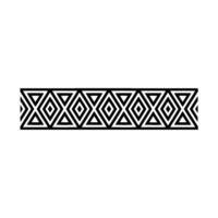 Geometric Deco Border, Minimalist Pattern - Illustration vector
