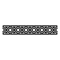 Geometric Deco Border, Minimalist Pattern, Ornament vector