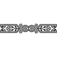 Elegant Floral Border, Vintage , Decorative Element, alternate version 120 vector