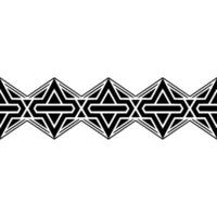 Geometric Border, Art Deco Pattern, Minimalist - Symmetrical vector