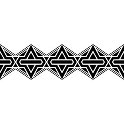Geometric Border, Art Deco Pattern, Minimalist - Symmetrical