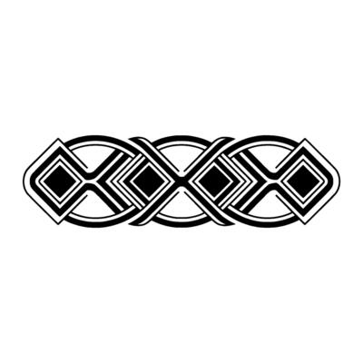 Geometric Celtic Knot, Minimalist , Abstract Pattern