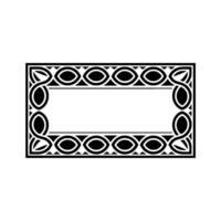 Art Deco Geometric Border, Elegant Element vector
