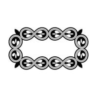 Intricate Celtic Border, Vintage , Elegant Ornamentation, Circular vector