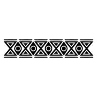 Geometric Tribal Border, Minimalist, alternate version 3 vector