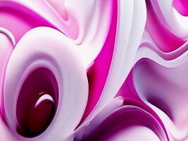 Abstract Animation, 3D Futuristic motion Design. Gradient Fabric in Pastel Colors, Liquid Glass, Collected in Layers, Moves and Shimmers on a Light Background. . video