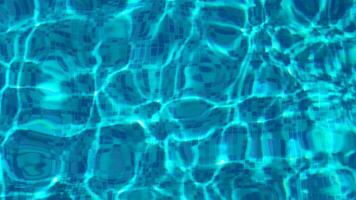Aerial Top Down View of Swimming Pool Water Surface. Bright Blue Water Texture in Pool. video