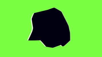 green screen 3d map of Arandis in Namibia video