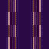 Long background pattern stripe, brazil fabric lines . Cut out vertical seamless texture textile in dark and violet colors. vector