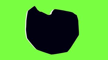 green screen 3d map of Katima Mulilo in Namibia video